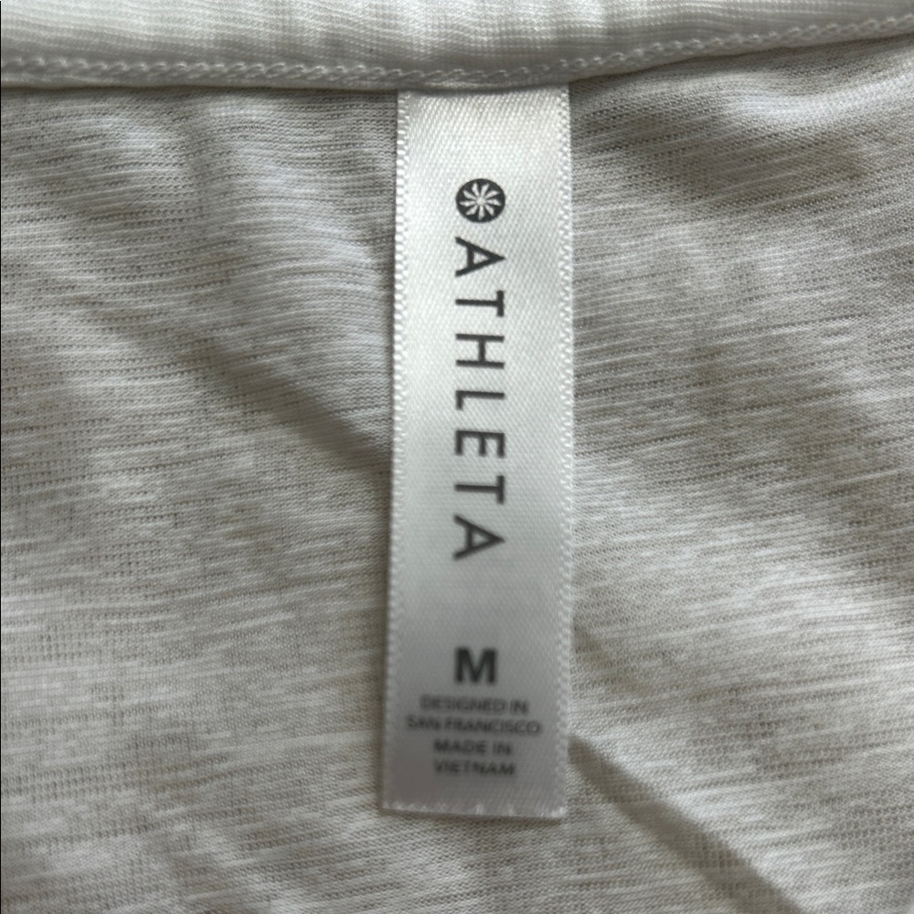 Athleta White Sleeveless Muscle Tee - Picture 2 of 4